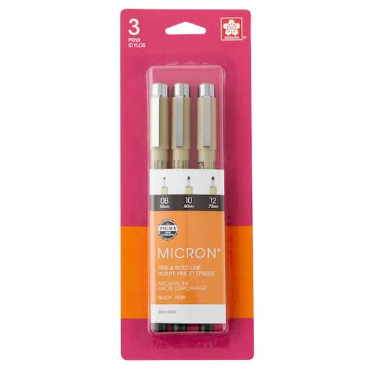 Pigma® Micron™ Black Pen Set
